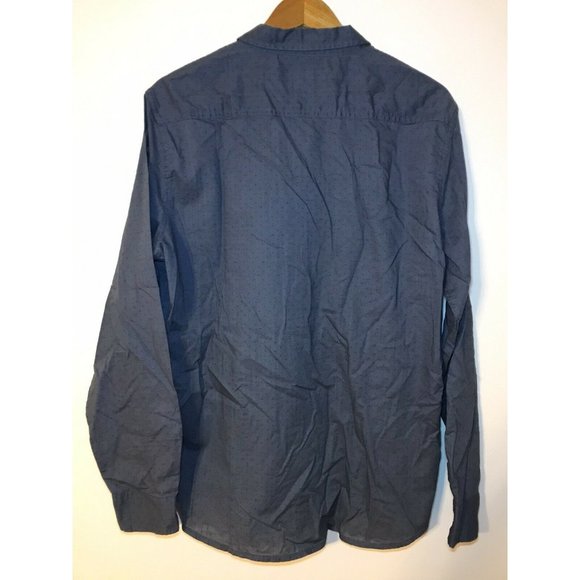 Wrangler Button Shirt Men's Large Blue Long Sleeve Vintage Wash - Picture 5 of 5